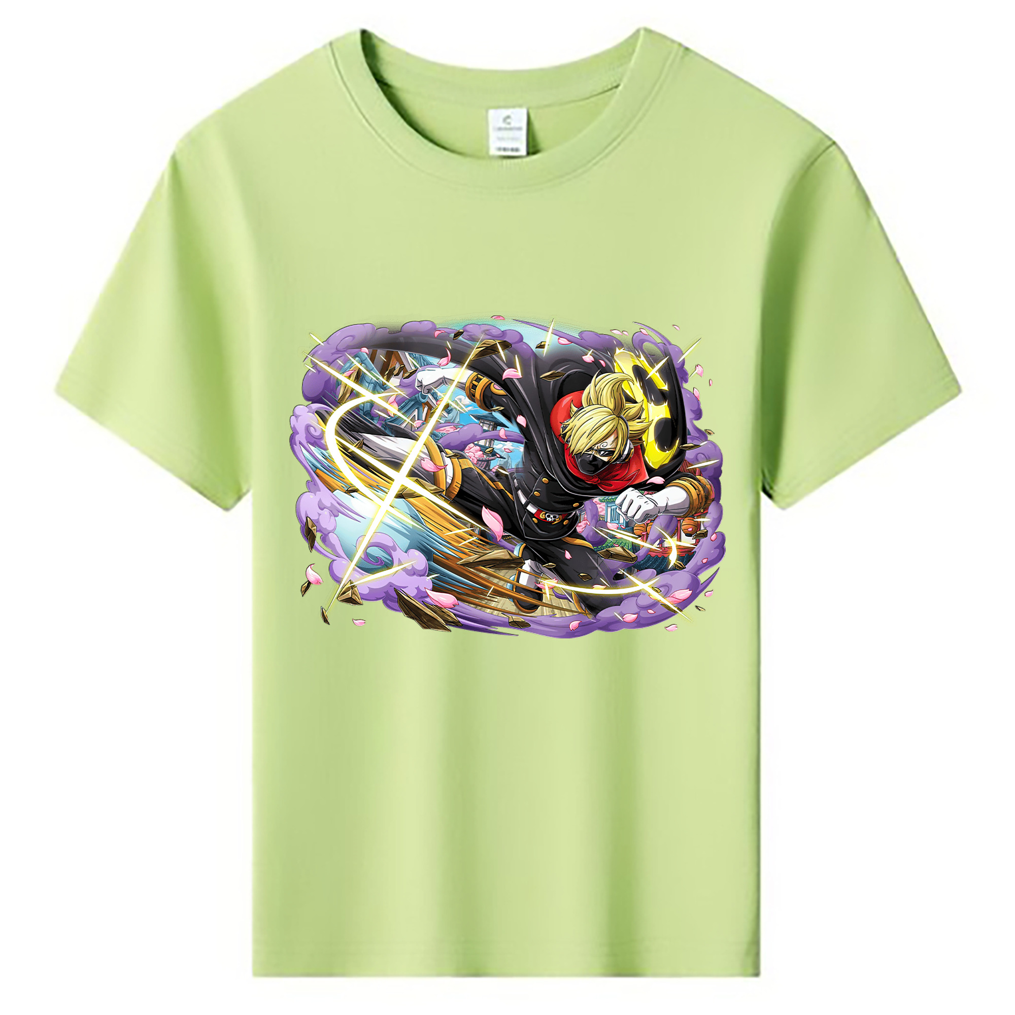 ワンピース サンジ ONE PIECE Sanji 綿100％キッズTシャツ（フロントプリント）